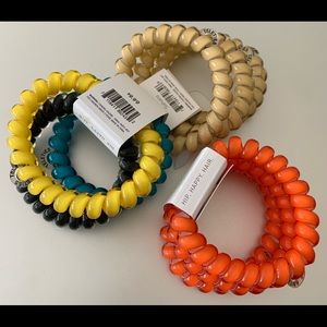 Telephone Cord Hair Ties 3 Packs of 3